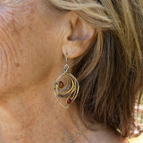 Autumn Leaves Crystal Earrings - Art by any Means Jewelry#product_