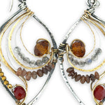 Autumn Leaves Crystal Earrings - Art by any Means Jewelryproduct_