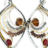 Autumn Leaves Crystal Earrings - Art by any Means Jewelryproduct_