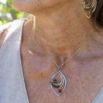 Autumn Leaves Crystal Necklace - Art by any Means Jewelry#product_