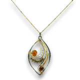 Autumn Leaves Crystal Necklace - Art by any Means Jewelryproduct_
