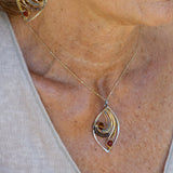 Autumn Leaves Crystal Necklace - Art by any Means Jewelry#product_