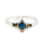 Azurite Eye Cuff Bracelet B422 - Art by any Means Jewelryproduct_