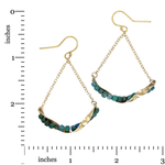 Azurite Sequence Chandelier Swing Earrings - Art by any Means Jewelryproduct_
