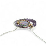 Lilac Sparkle Pendant Necklace 84020N