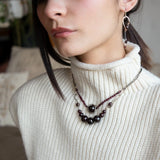 Garnet Solitaire Necklace 82610N