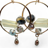 Embroidered Hoop Earrings E83536