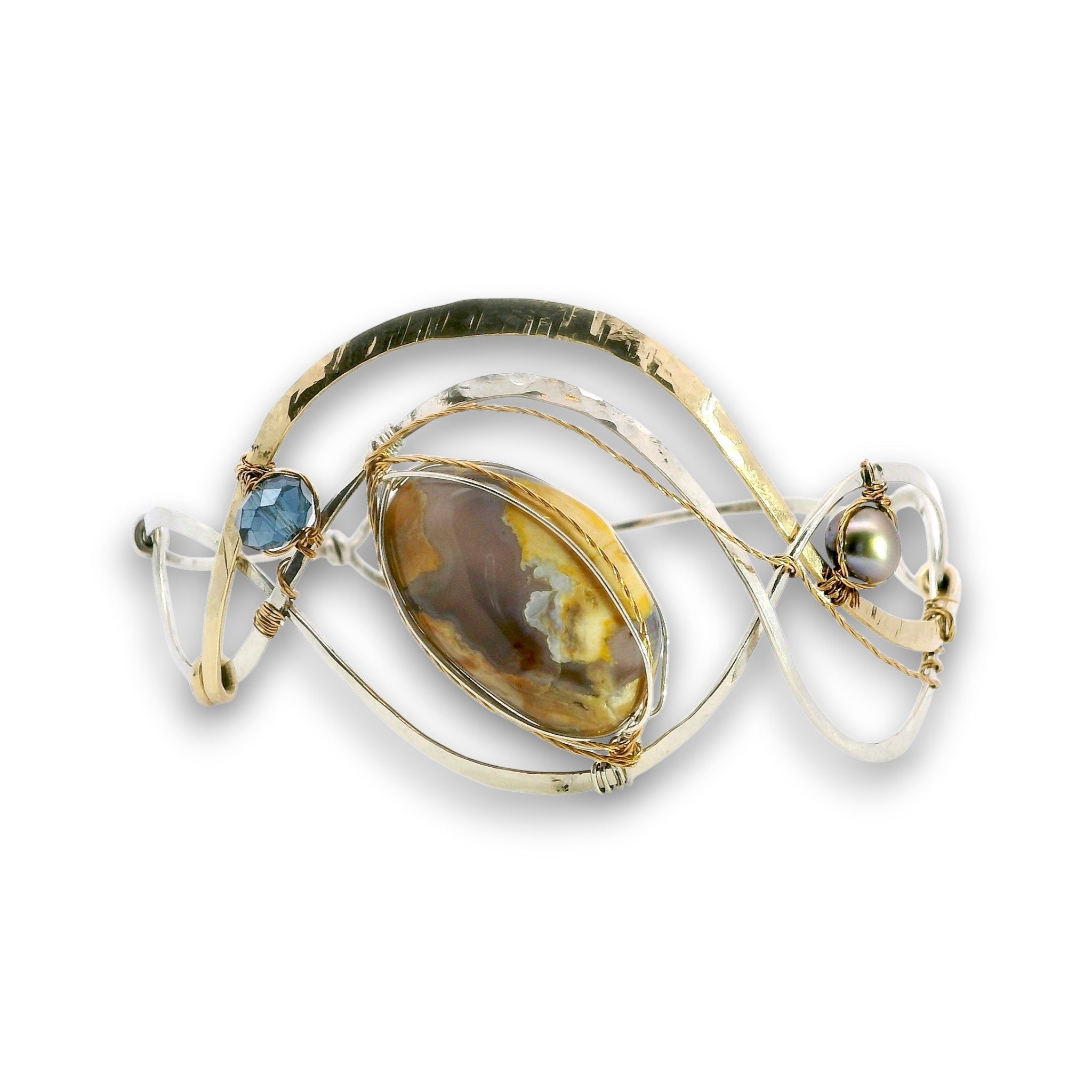 Babbling Brook Chalcedony Bracelet - Art by any Means Jewelryproduct_