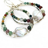 Balance Jasper Pearl Earrings E84227 - Art by any Means Jewelryproduct_