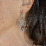 Beach Plum Crystal Hoop Earrings E83348 - Art by any Means Jewelryproduct_