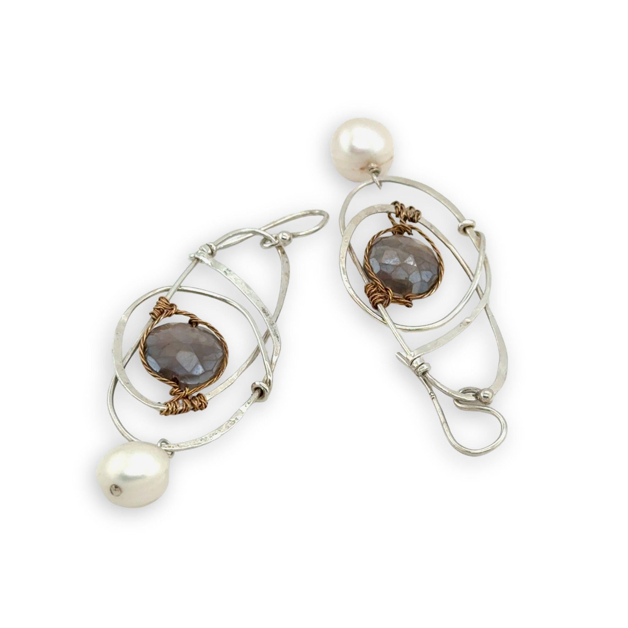 Big Dipper Moonstone Earrings - Art by any Means Jewelryproduct_