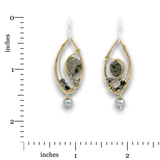Binary Black Tourmalinated Marquise Earrings - Art by any Means Jewelryproduct_