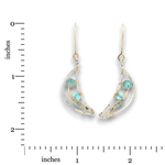 Bioluminescent Opal Crescent Moon Earrings - Art by any Means Jewelryproduct_