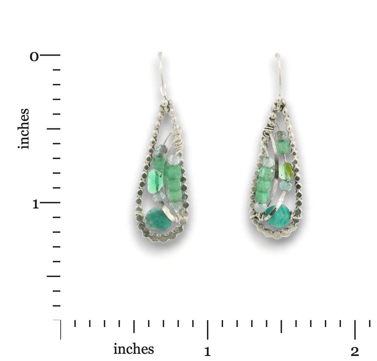 Bioluminescent Opal Dot Drop Earrings - Art by any Means Jewelryproduct_