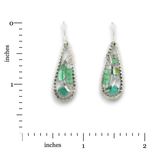 Bioluminescent Opal Dot Drop Earrings - Art by any Means Jewelryproduct_