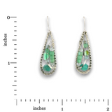 Bioluminescent Opal Dot Drop Earrings
