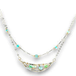 Bioluminescent Opal Moon Necklace 85011N - Art by any Means Jewelryproduct_