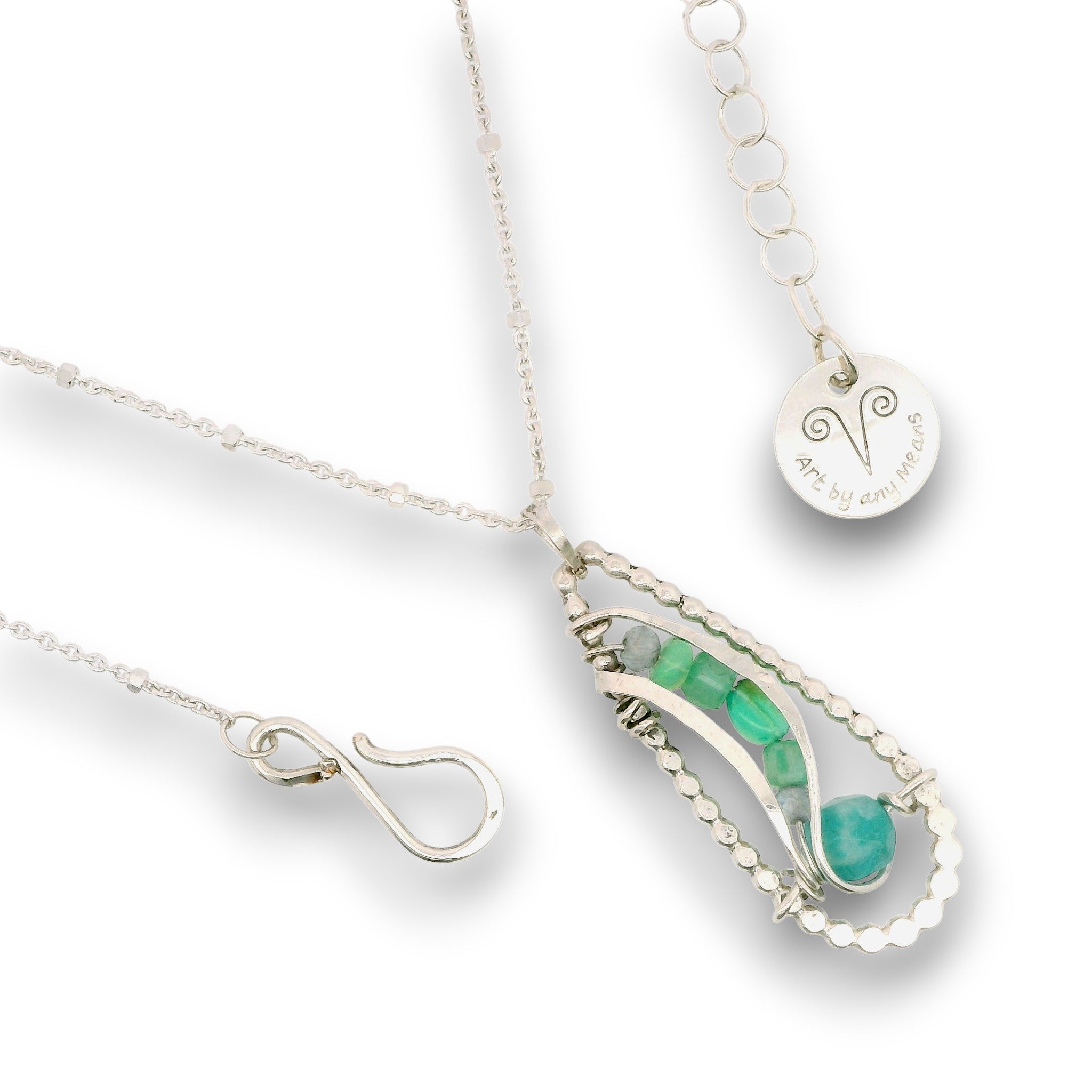 Bioluminescent Opal Necklace 85032N - Art by any Means Jewelryproduct_