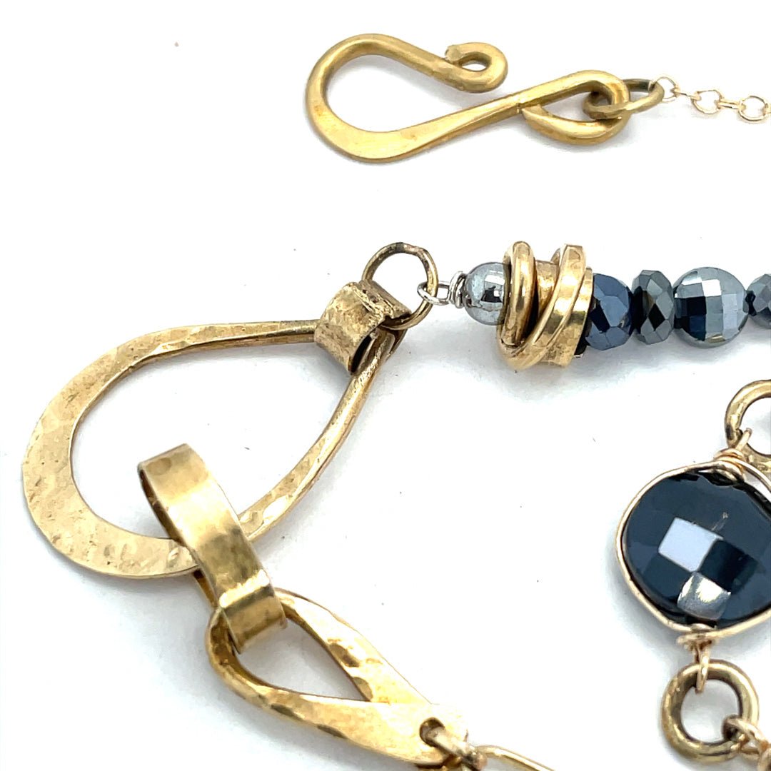 Black Belt Pyrite Necklace 83165N - Art by any Means Jewelryproduct_