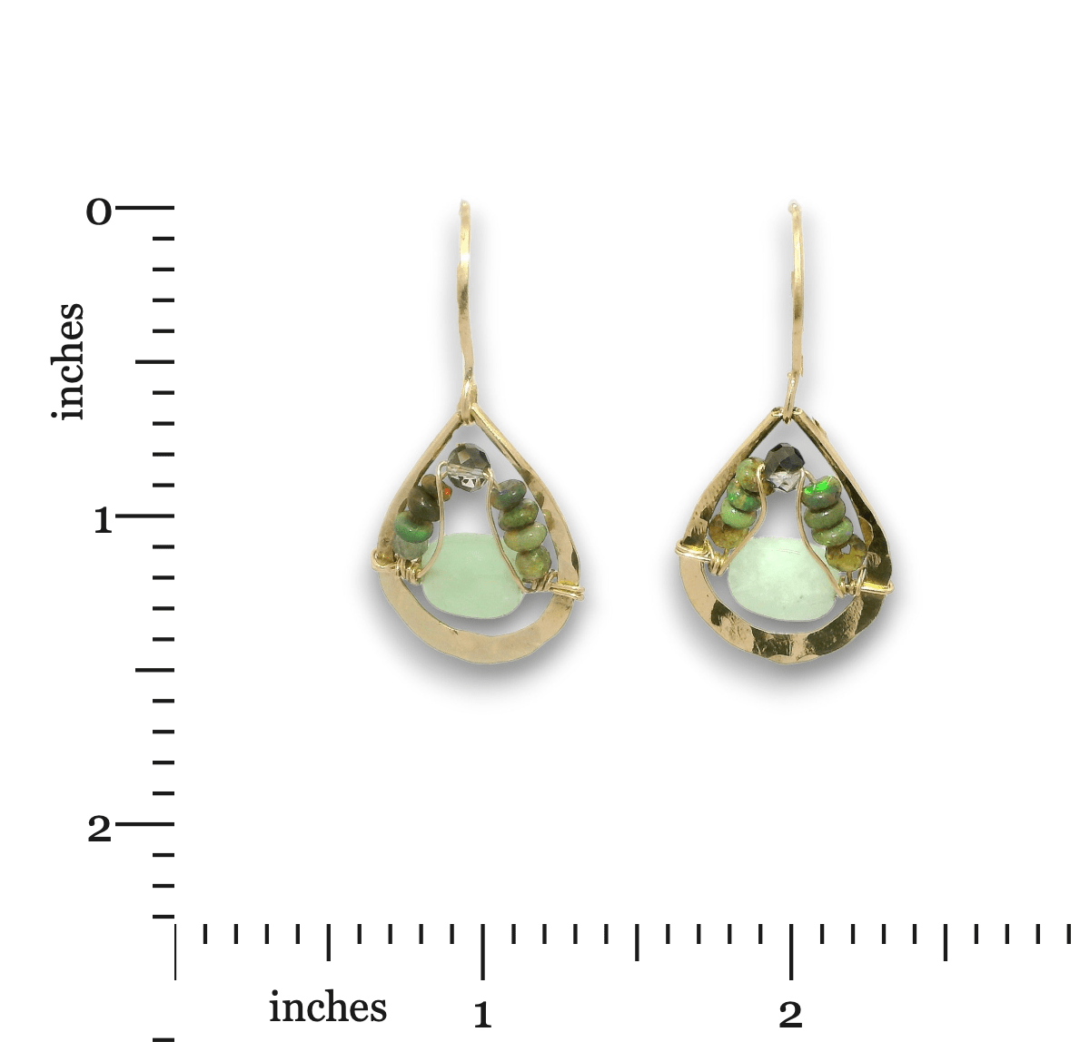 Black Opal Reckoning Mini Drop Earrings - Art by any Means Jewelryproduct_