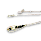 Black Velvet Pearl Necklace - Art by any Means Jewelryproduct_