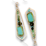 Blade of Grass Turquoise Earrings - Art by any Means Jewelryproduct_