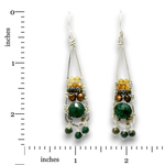 Blood Stone Stack Dangle Earrings - Art by any Means Jewelryproduct_