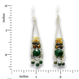 Blood Stone Stack Dangle Earrings - Art by any Means Jewelryproduct_