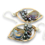 Blue Aura Drop Earrings - Art by any Means Jewelryproduct_