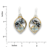 Blue Aura Drop Earrings - Art by any Means Jewelryproduct_