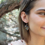 Blue Aura Drop Earrings - Art by any Means Jewelry#product_
