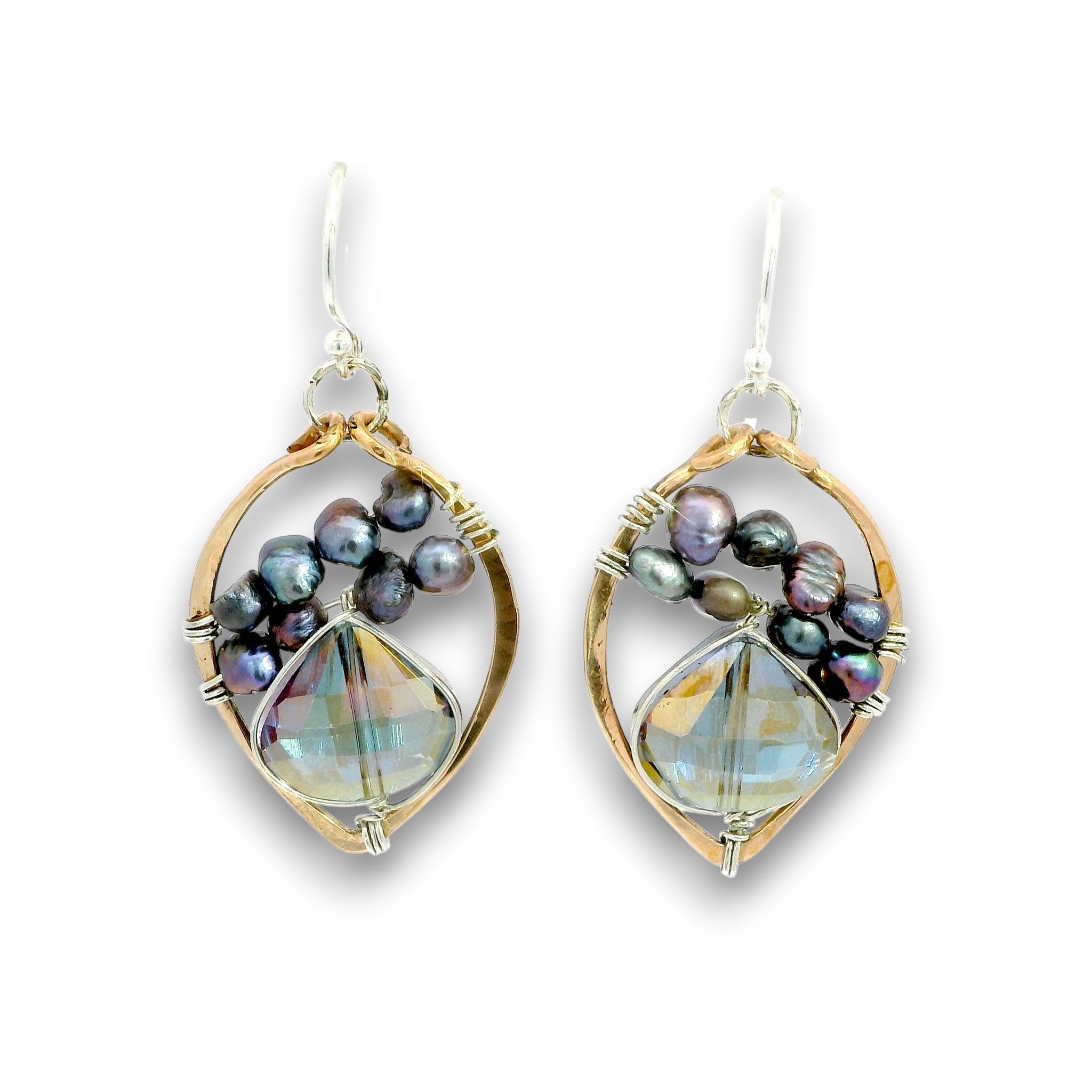 Blue Aura Drop Earrings - Art by any Means Jewelryproduct_
