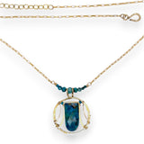 Blue Green Algae Drop Necklace 84115N - Art by any Means Jewelryproduct_