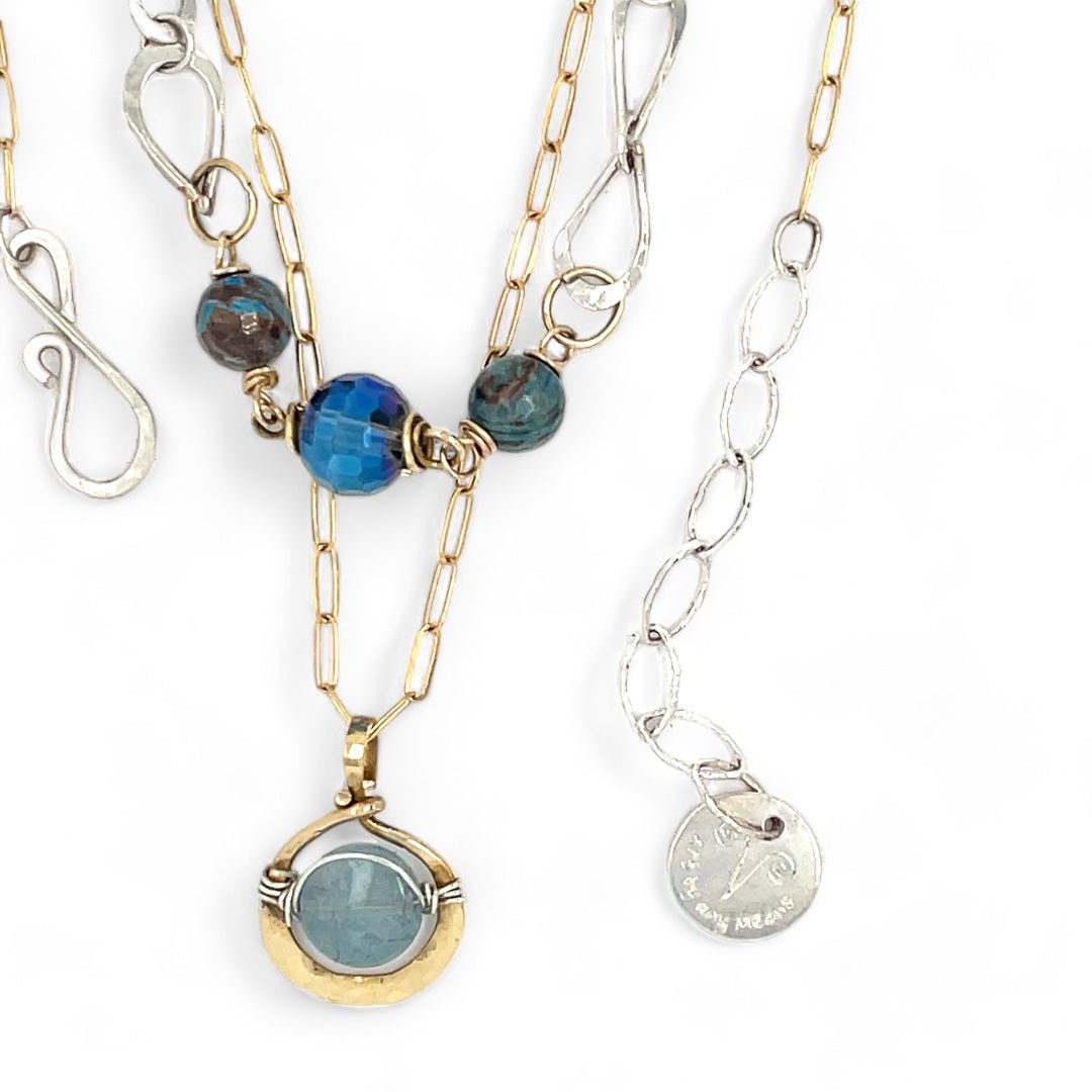 Blue Planet Aquamarine Necklace 83460N - Art by any Means Jewelryproduct_