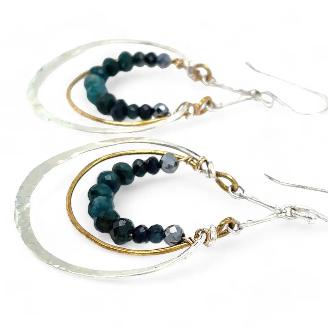 Blue Rainbow Tourmaline Earrings E83191 - Art by any Means Jewelryproduct_