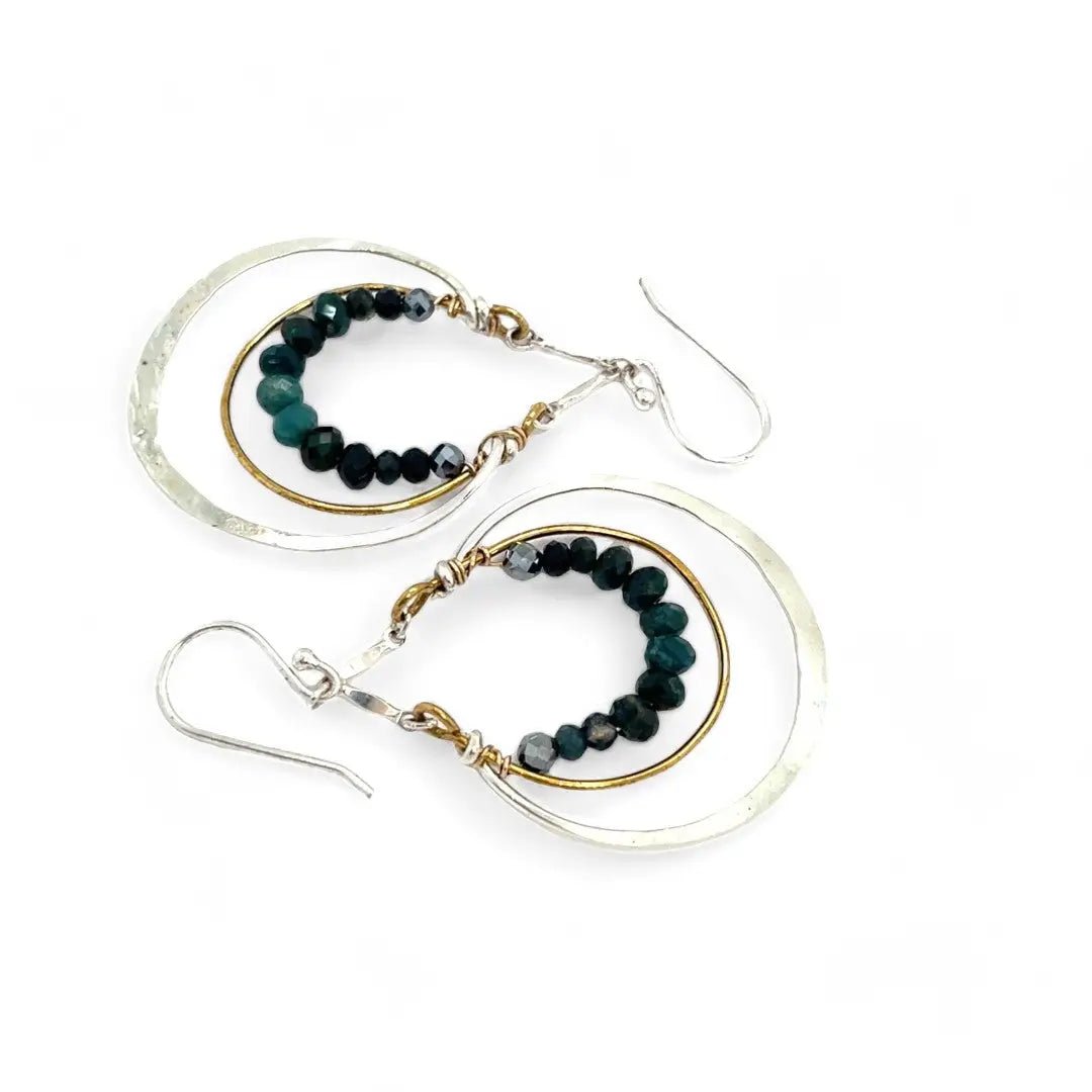 Blue Rainbow Tourmaline Earrings E83191 - Art by any Means Jewelryproduct_