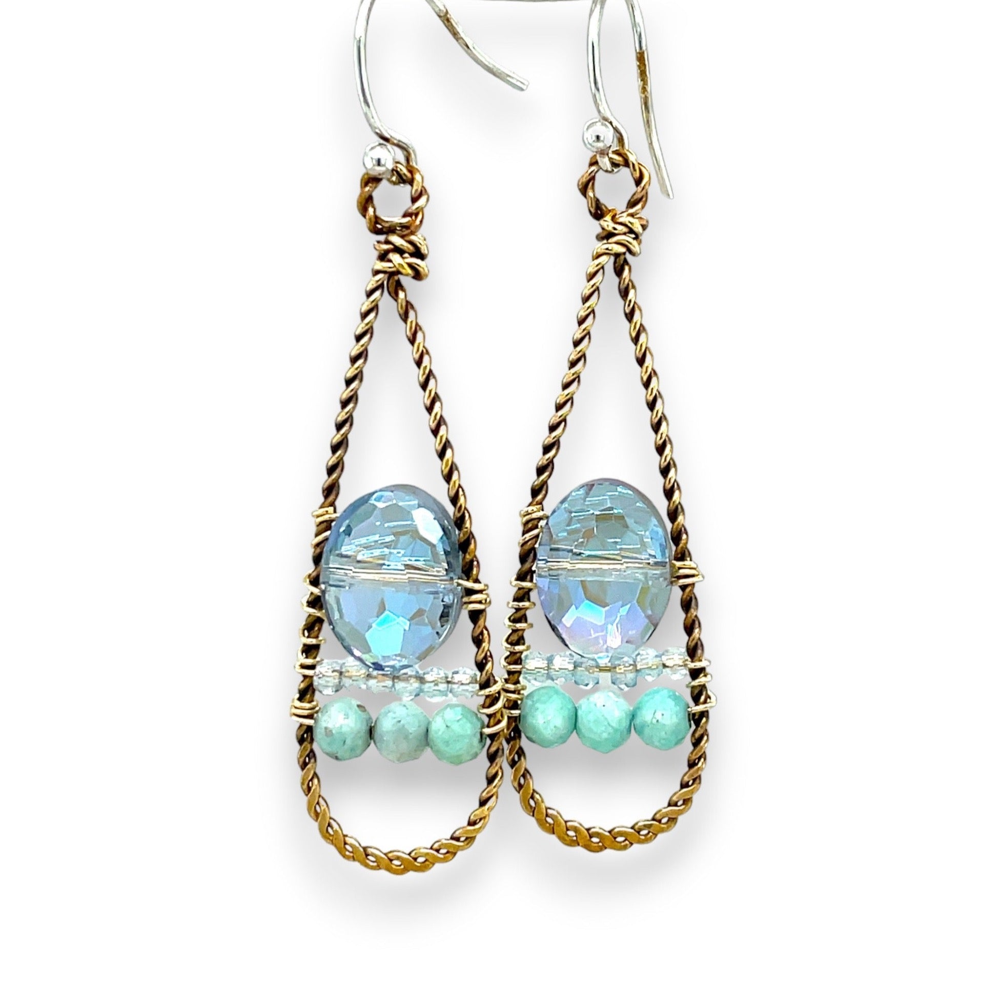 Blue Skies Crystal Drop Earrings - Art by any Means Jewelryproduct_