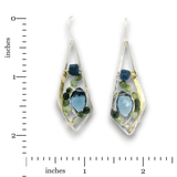 Blue Tourmaline Arrow Earrings - Art by any Means Jewelryproduct_