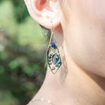 Blue Tourmaline Arrow Earrings - Art by any Means Jewelry#product_