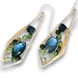Blue Tourmaline Arrow Earrings - Art by any Means Jewelryproduct_