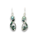 Blue Tourmaline Braid Drop Earrings - Art by any Means Jewelryproduct_