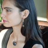 Blue Tourmaline Link Earrings E82650 - Art by any Means Jewelryproduct_