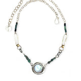 Blue Tourmaline Link Necklace 82699N - Art by any Means Jewelryproduct_