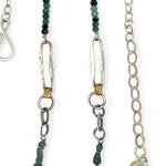 Blue Tourmaline Link Necklace 82699N - Art by any Means Jewelryproduct_
