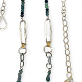 Blue Tourmaline Link Necklace 82699N - Art by any Means Jewelryproduct_