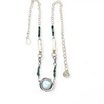 Blue Tourmaline Link Necklace 82699N - Art by any Means Jewelryproduct_