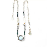 Blue Tourmaline Link Necklace 82699N - Art by any Means Jewelryproduct_