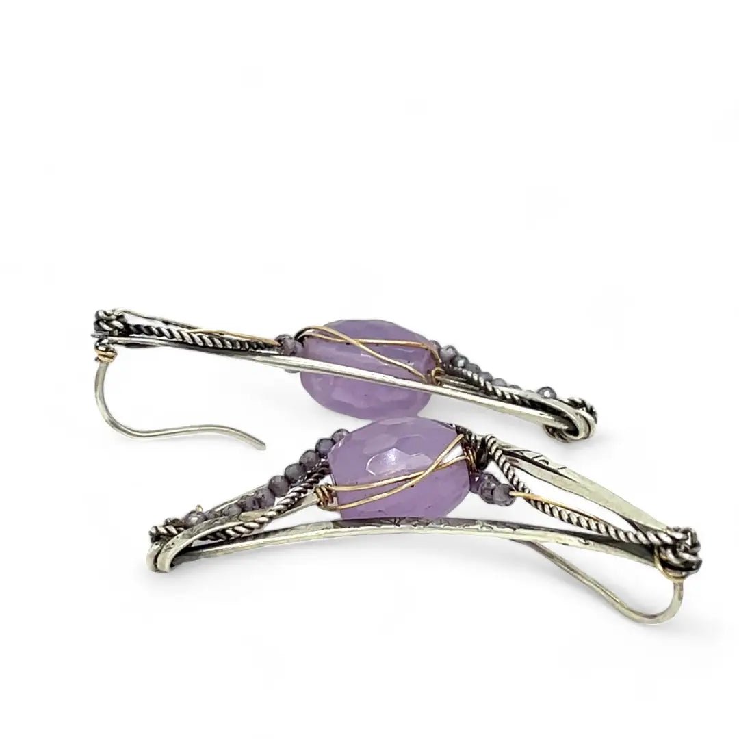 Boomerang Lavender Post Earrings E83273 - Art by any Means Jewelryproduct_