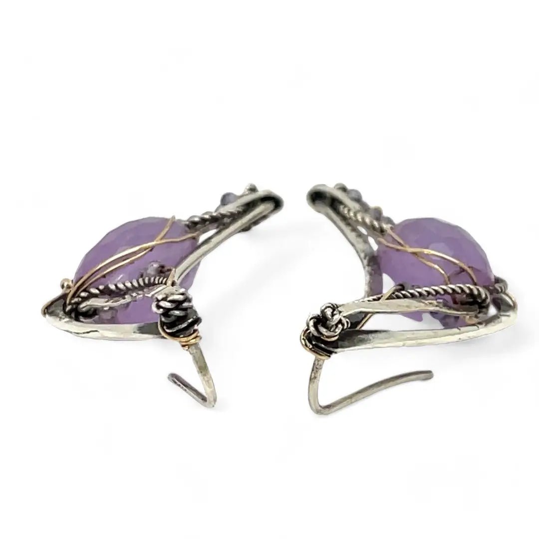 Boomerang Lavender Post Earrings E83273 - Art by any Means Jewelryproduct_
