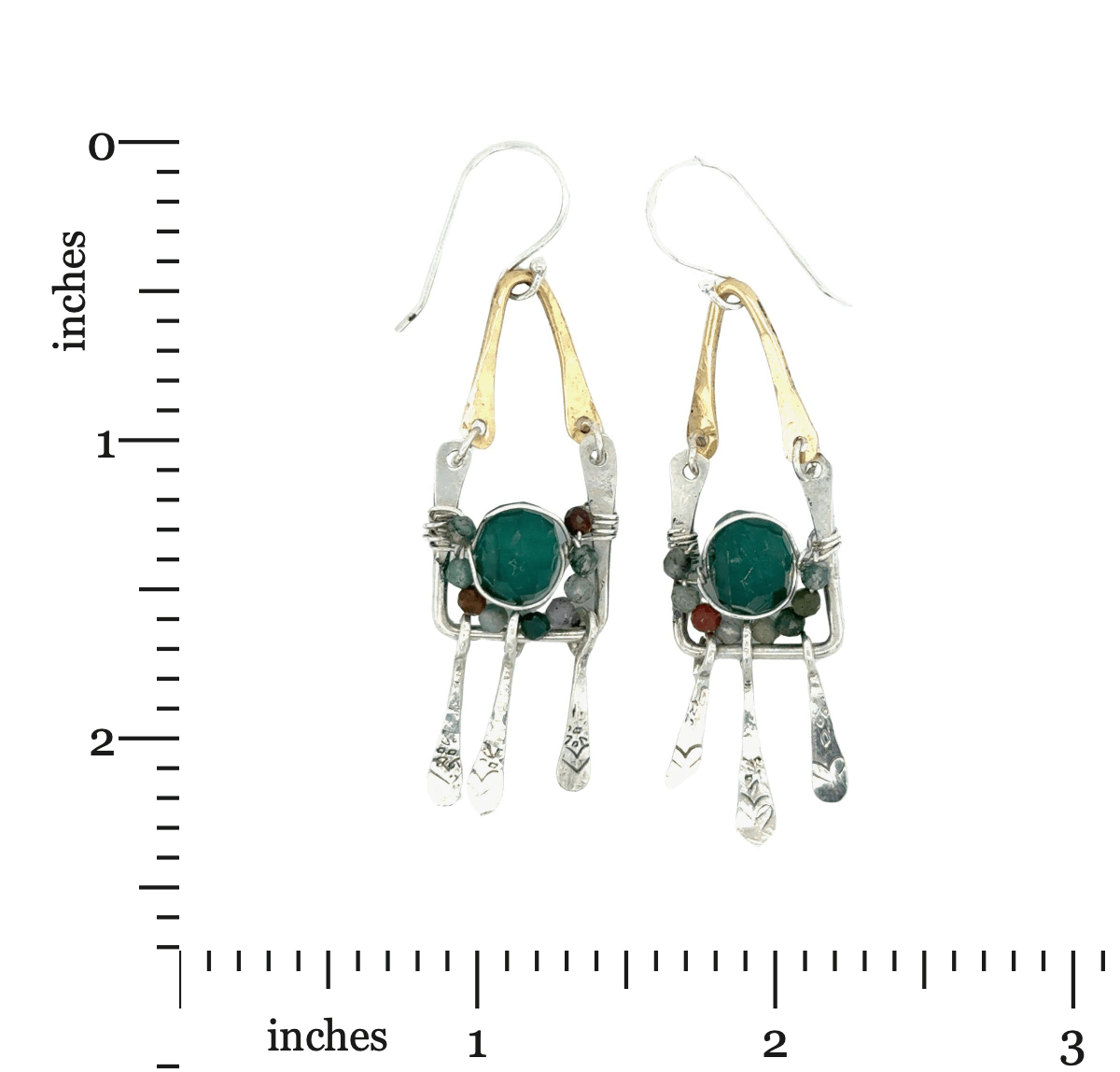 Box of Mercy Onyx Rustic Chandeleir Earrings - Art by any Means Jewelryproduct_